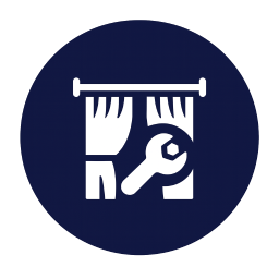 curtain fixing icon