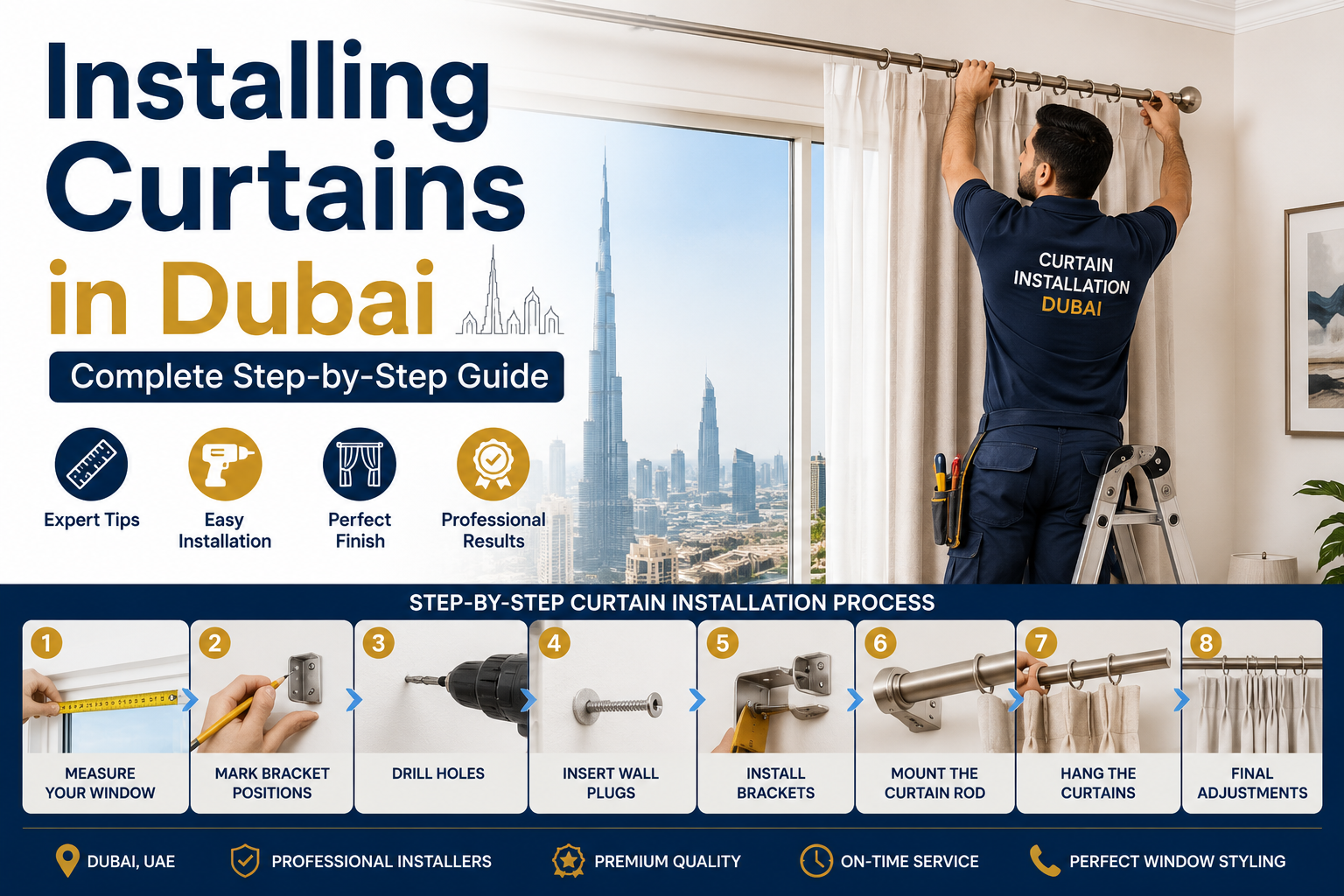 curtain installer in dubai