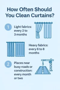 clean curtains