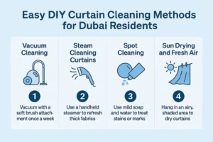 Diy curtains cleaning methods