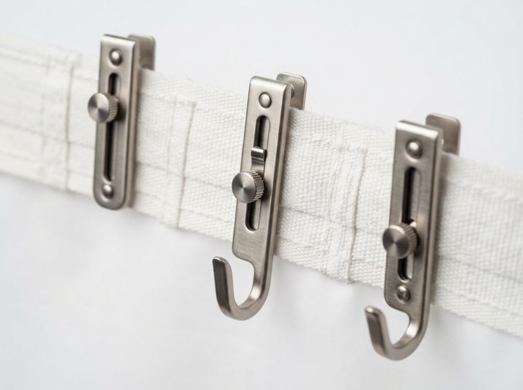 Adjustable Curtain Hooks by Curtain Installation dubai