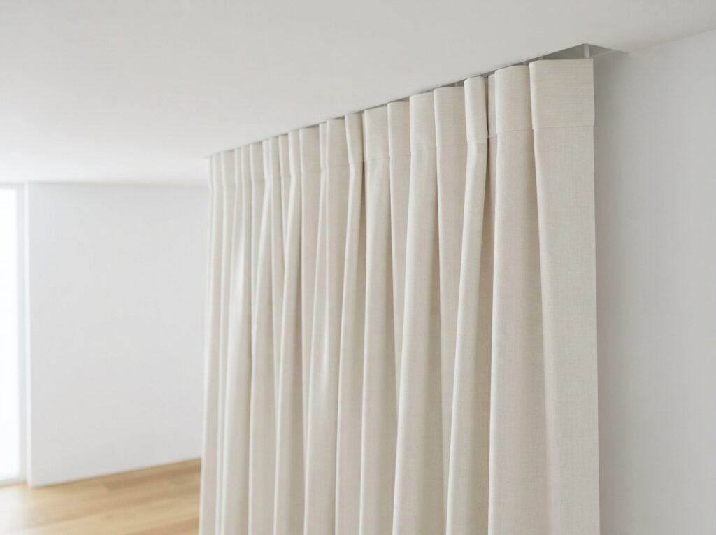 Hidden Curtain Hooks by Curtain Installation Dubai