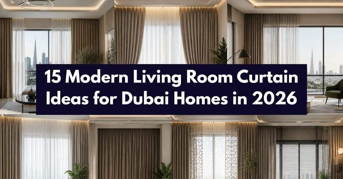 15 Modern Living Room Curtain Ideas for Dubai Homes in 2026