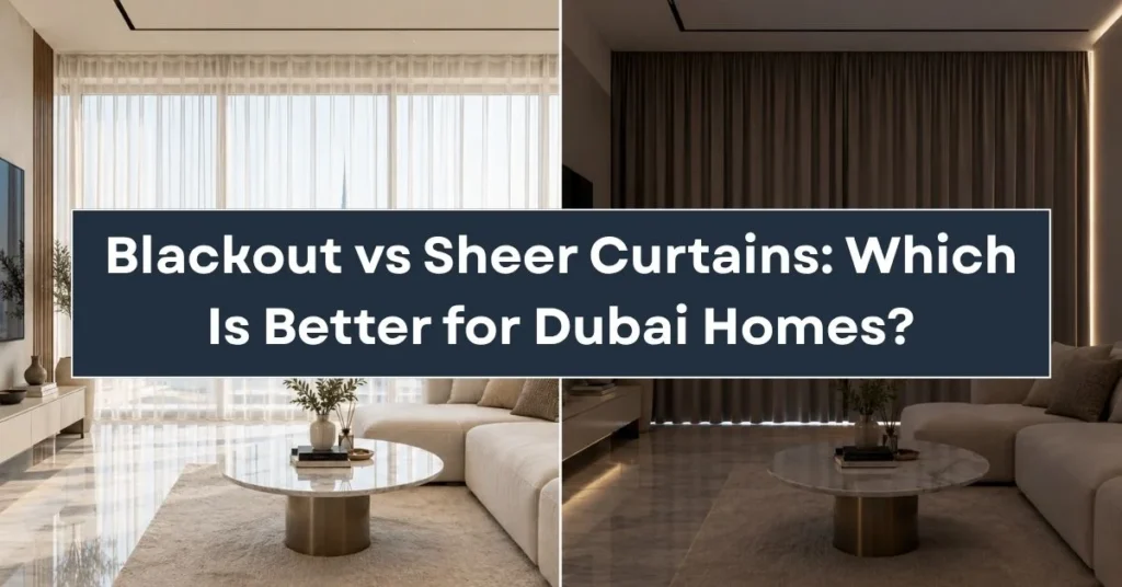 Blackout vs Sheer Curtains: Which Is Better for Dubai Homes?